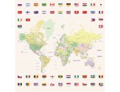 Красивая карта мира для детской